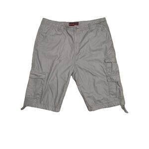 Iron Co Ripstop Cargo Shorts Men Size 38 Gray Utility Hiking Outdoor Lightweight